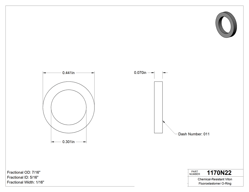 Technical drawing - 1170N22